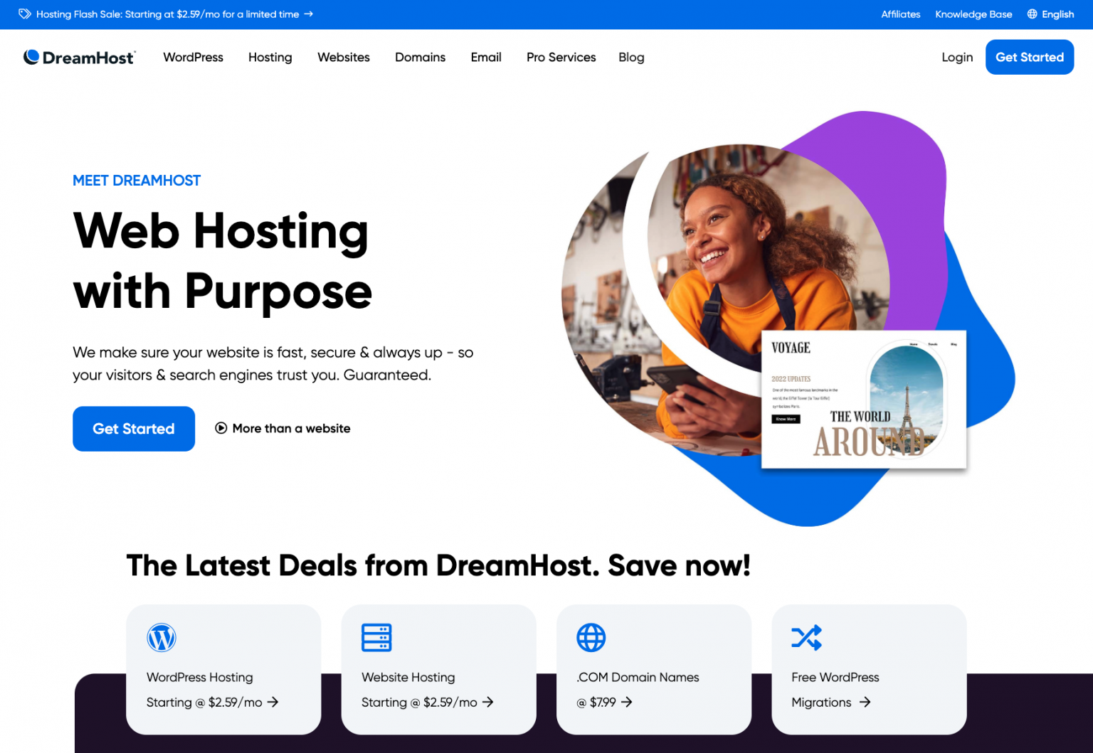 DreamHost Website Hosting Review
